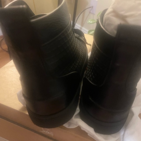 Christian Louboutin Black Spiked Sneakers - Picture 2 of 7